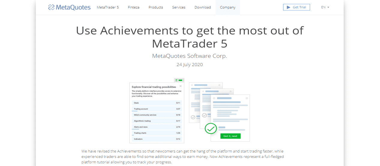 Metatrader5 achievements Metatrader5 achievements